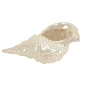 Статуэтка декоративная белая 15х10х29 см "Раковина" BUREAU  263038 Бежевый;белый