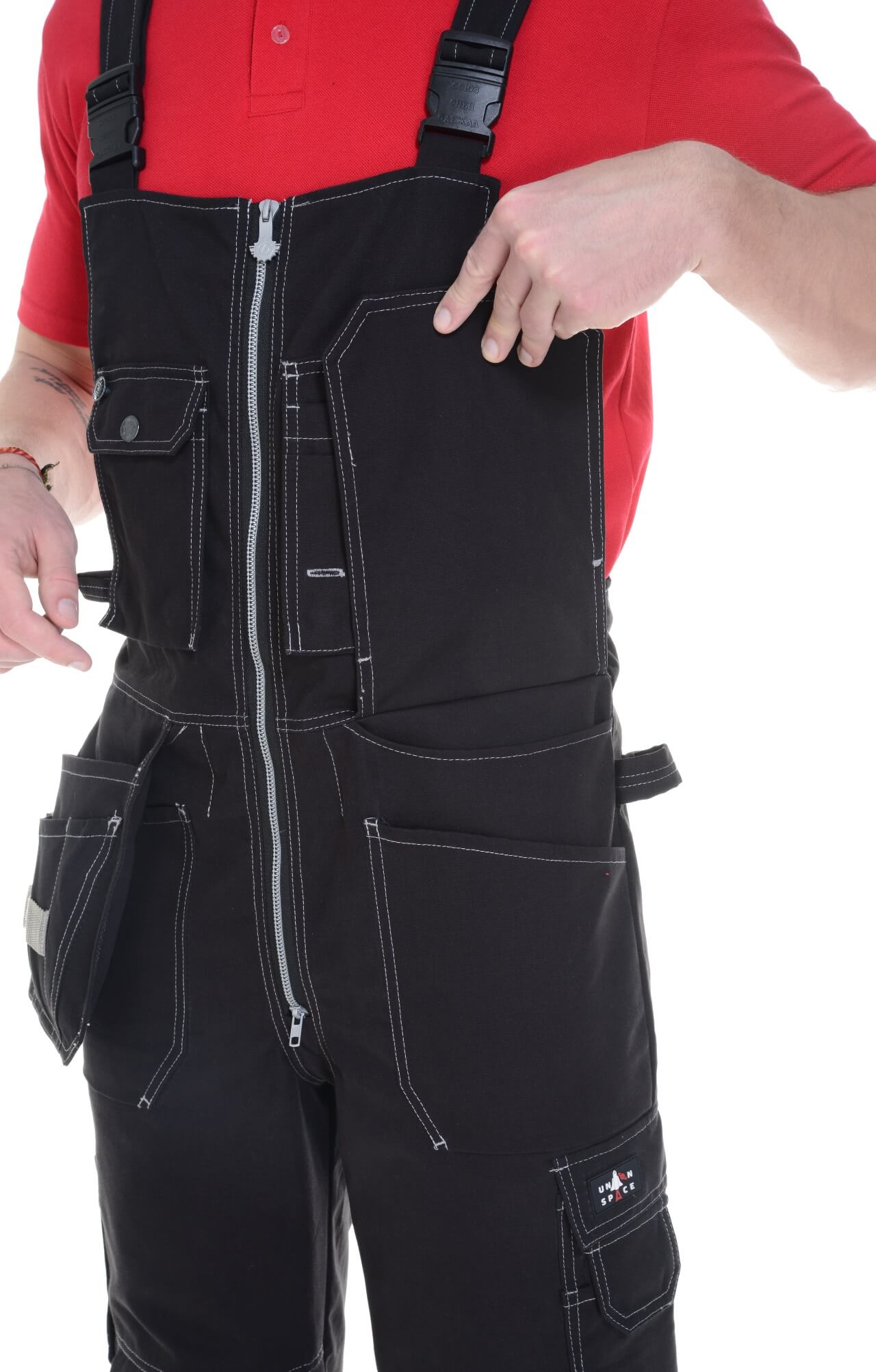 62309 Полукомбинезон  черный Union Space  Летняя спецодежда  размер 52-54/170-176  - Вид №7