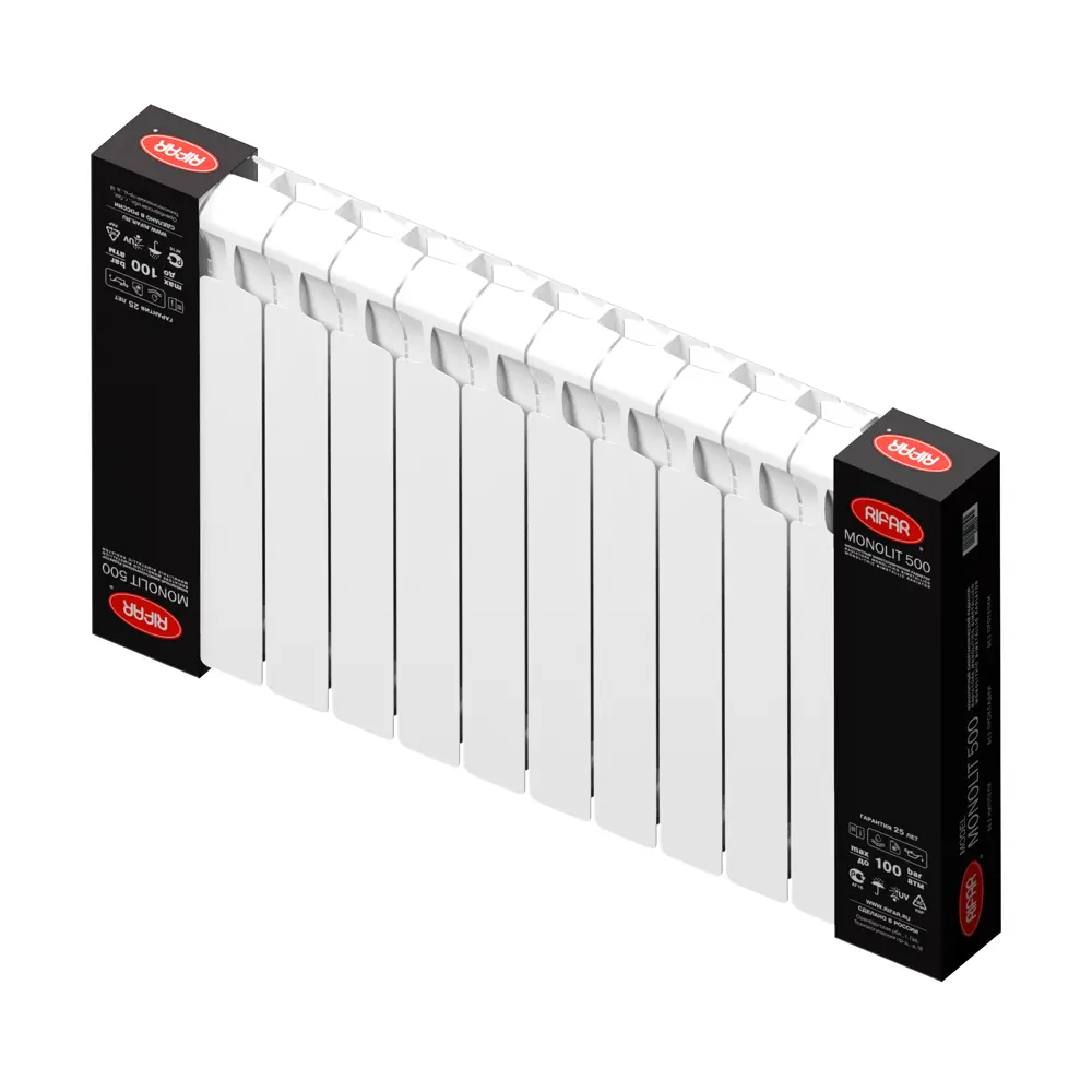 RIFAR Monolit 500 - биметаллический радиатор с монолитной конструкцией 18722925 STLM-0012197 - Вид №7