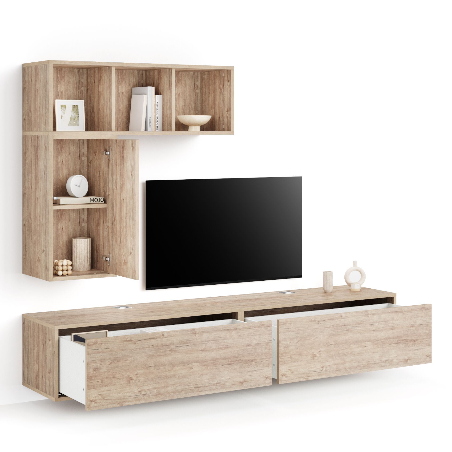 Модульная оборудованная стена установленная стеной в меламинированном Mobili Fiver IACOPO ARCH-00070420 - Вид №57