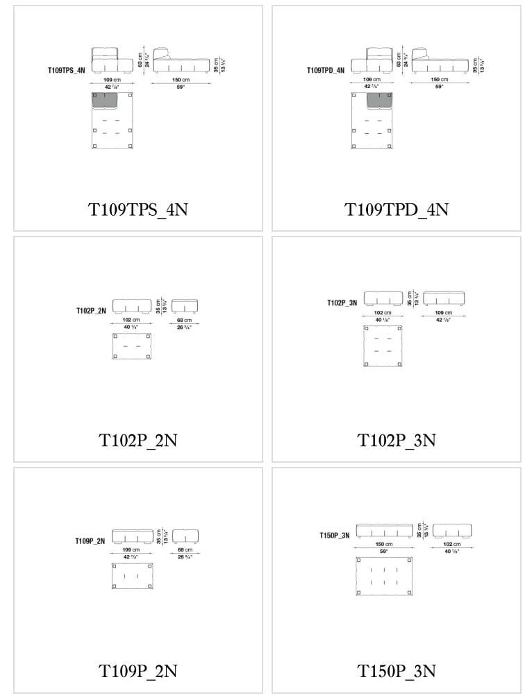 Угловой диван из ткани B&B Italia Tufty-Too ARCH-00120031 - Вид №7