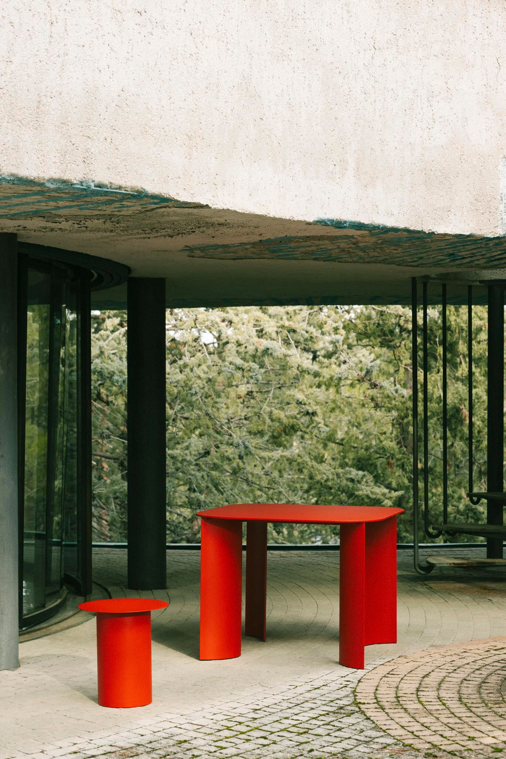 Квадратный металлический стол Ripa INDIA S ARCH-00011603 - Вид №4