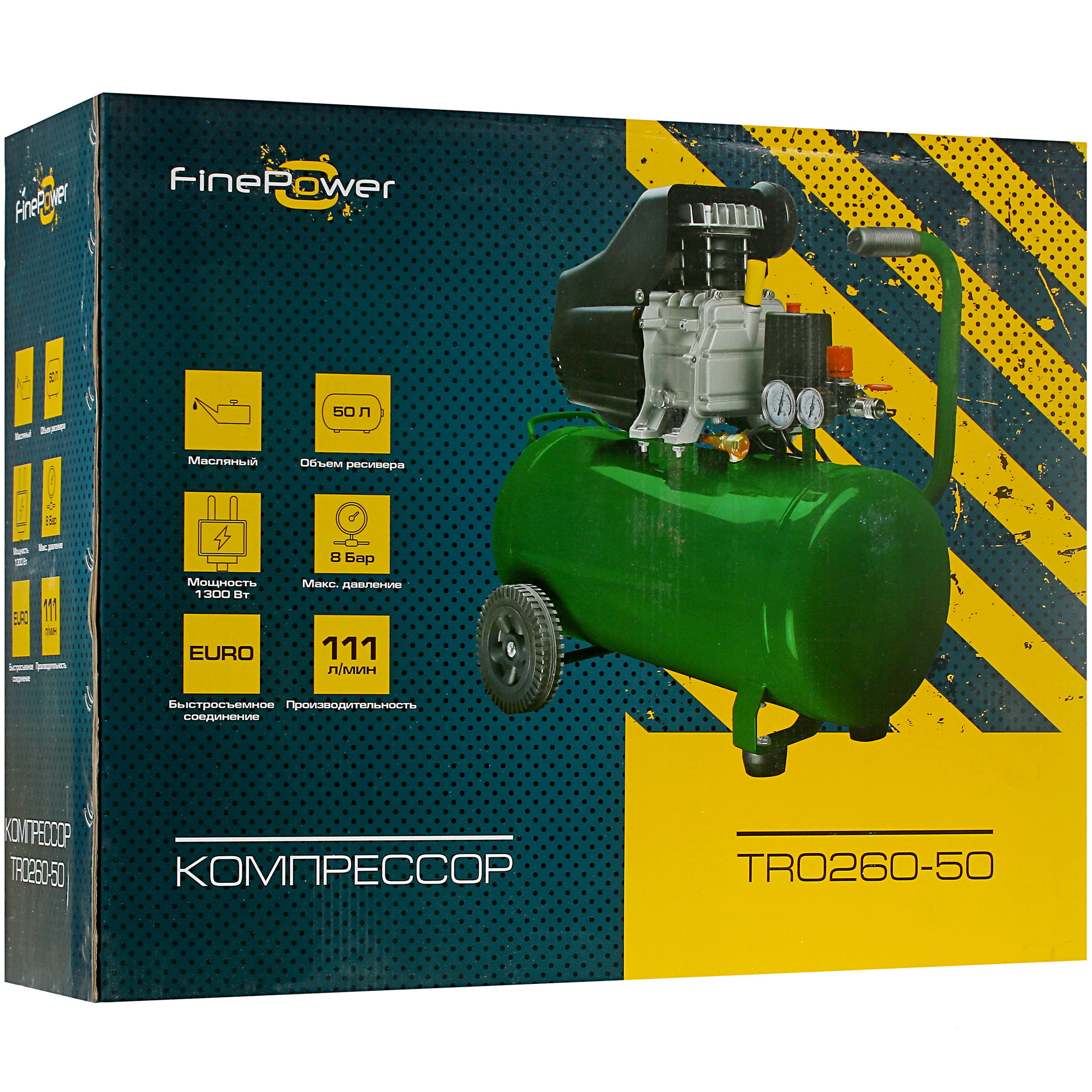 Компрессор поршневой масляный FinePower TRO260-50 4853010 STDN-0148175 - Вид №11