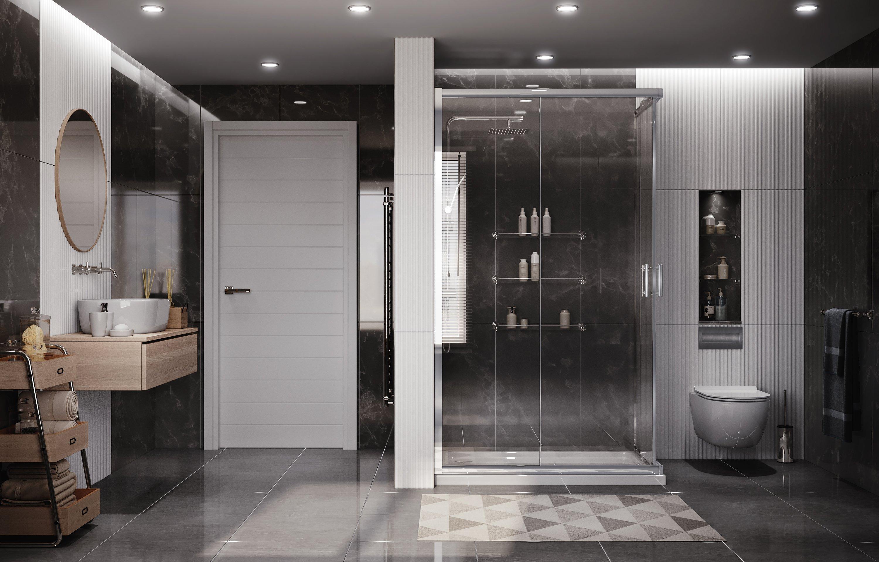 Душевое ограждение Ambassador Kingston 14011101 (1200x800x2000), 1 место  - Вид №2