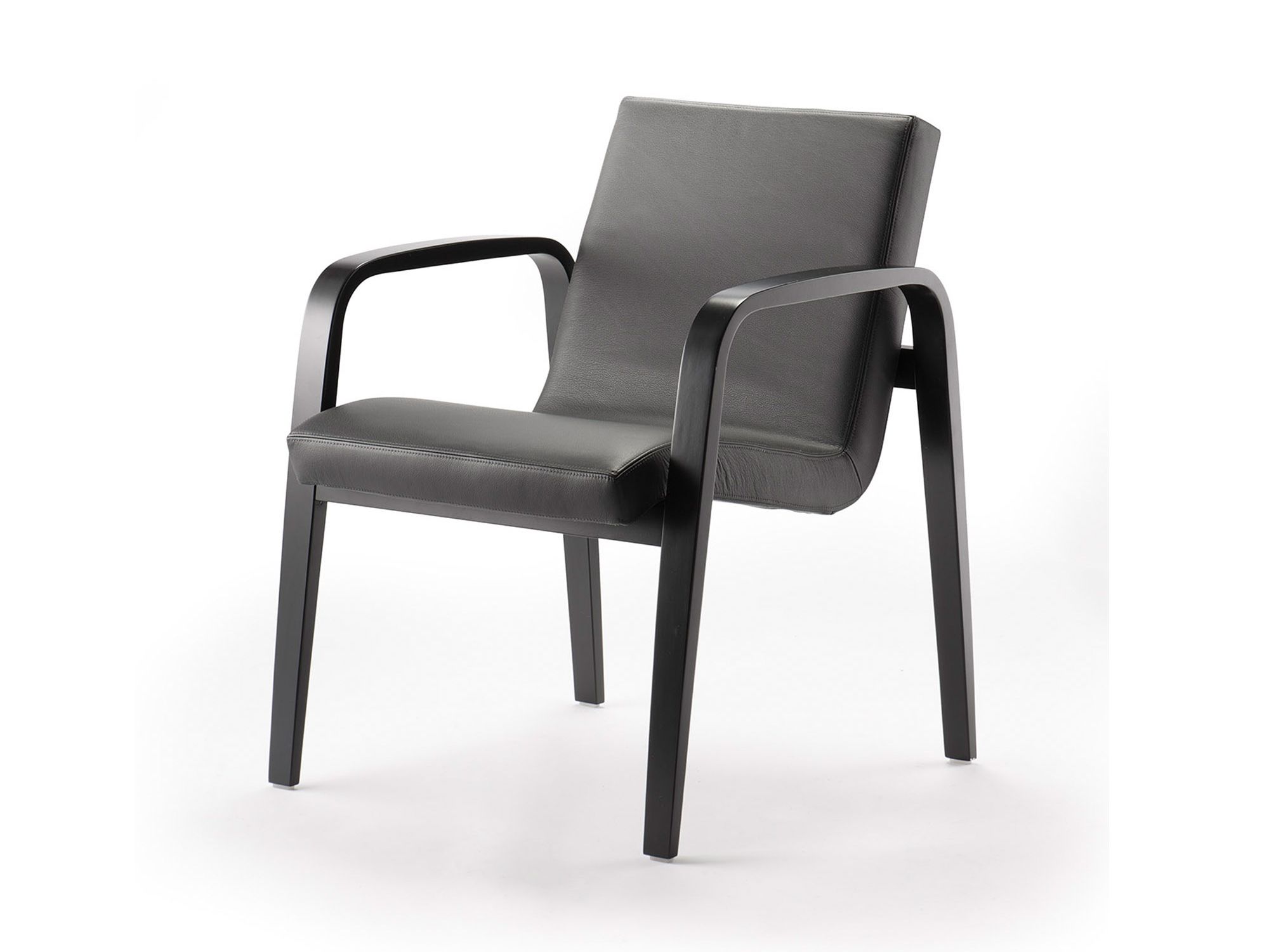 Кожаное кресло с подлокотниками SCHNEEWEISS interior Krischanitz bentwood ARCH-00011351