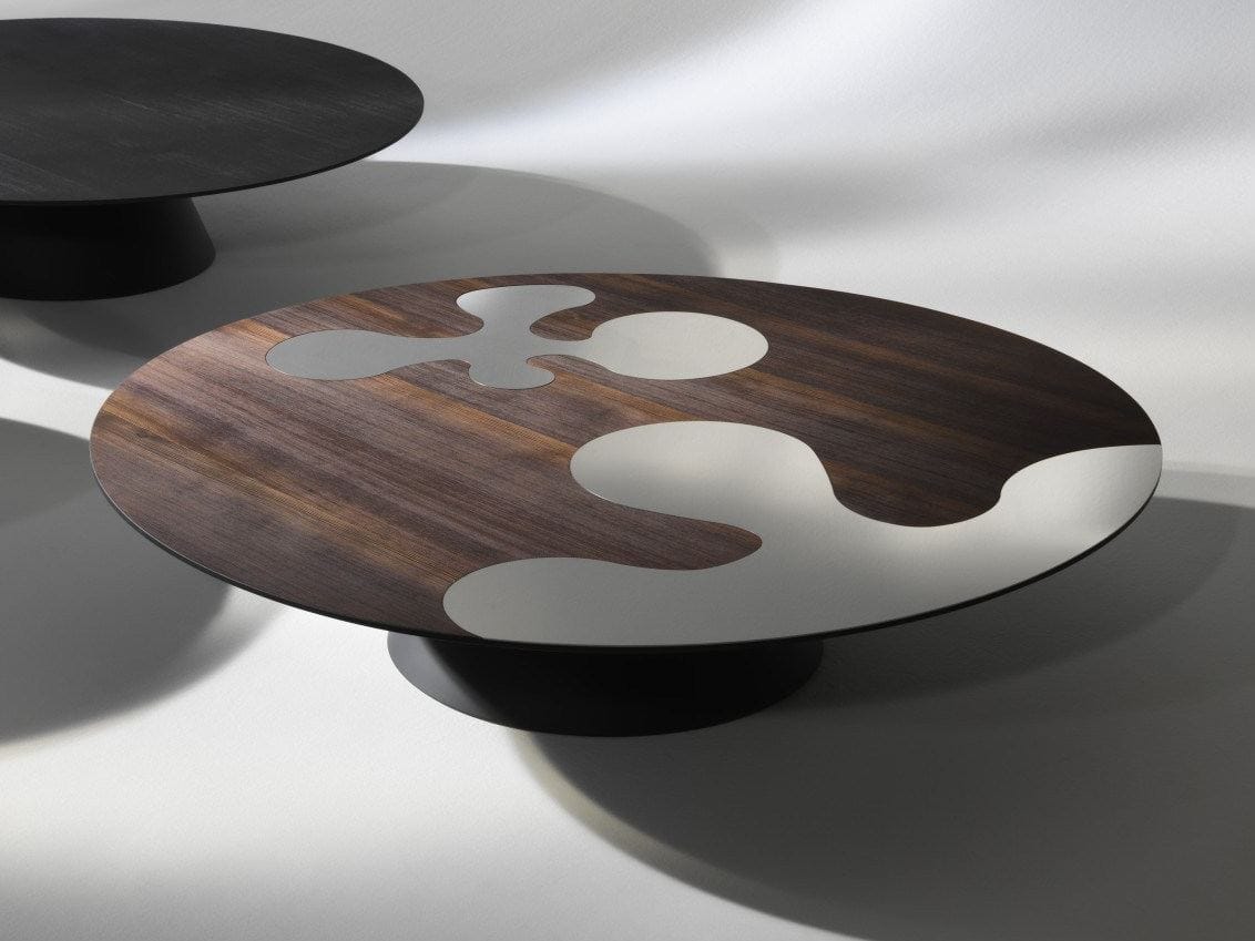 Низкий круглый стол из стали и дерева ALBEDO ISOLE ARCH-00088231 - Вид №2