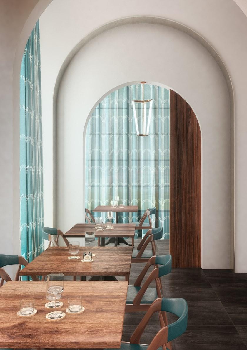 Inkiostro Bianco Ткань Trevira® cs для штор Textile project 2018 - rituals collection sun-id-1371012 - Вид №1