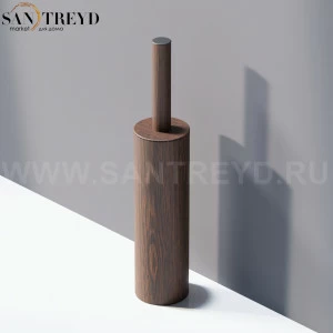 Agape DOT LINE Туалетный ёрш напольный коричневый дуб ADTL0456.RU