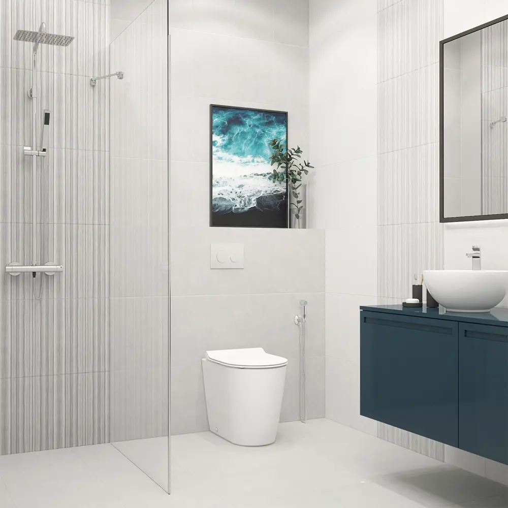 Плитка настенная Керамин Ассам 7 40x27.5 см 1.65 м² цвет белый STLM-2159029 - Вид №6