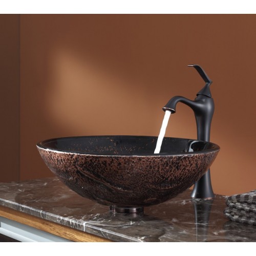 GV710-12mm-KEF15000ORB Накладная раковина на столешницу  прямоугольная Krausru  - Вид №1