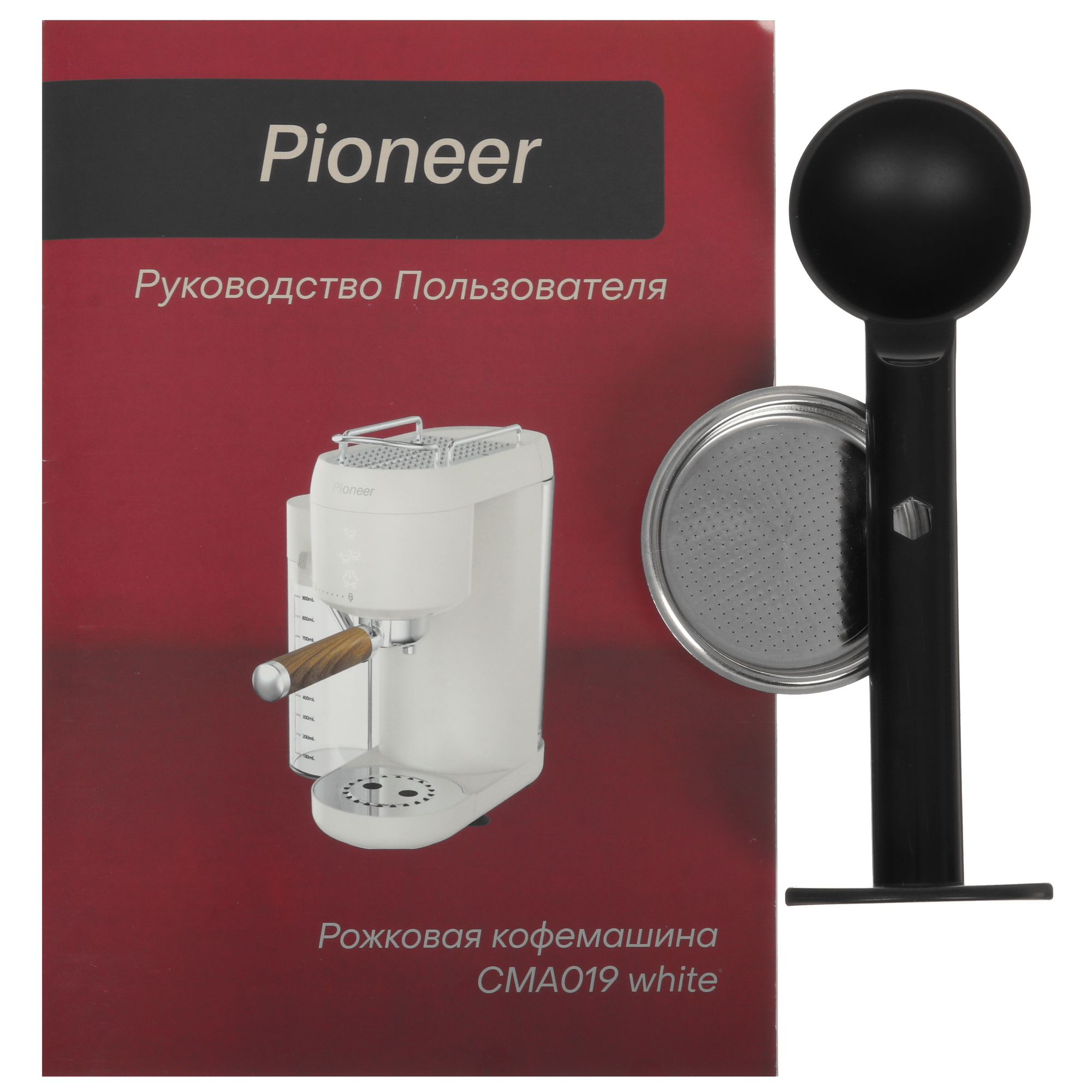 9062892 Кофеварка рожковая Pioneer CMA019 white белый STDN-0061988 - Вид №6