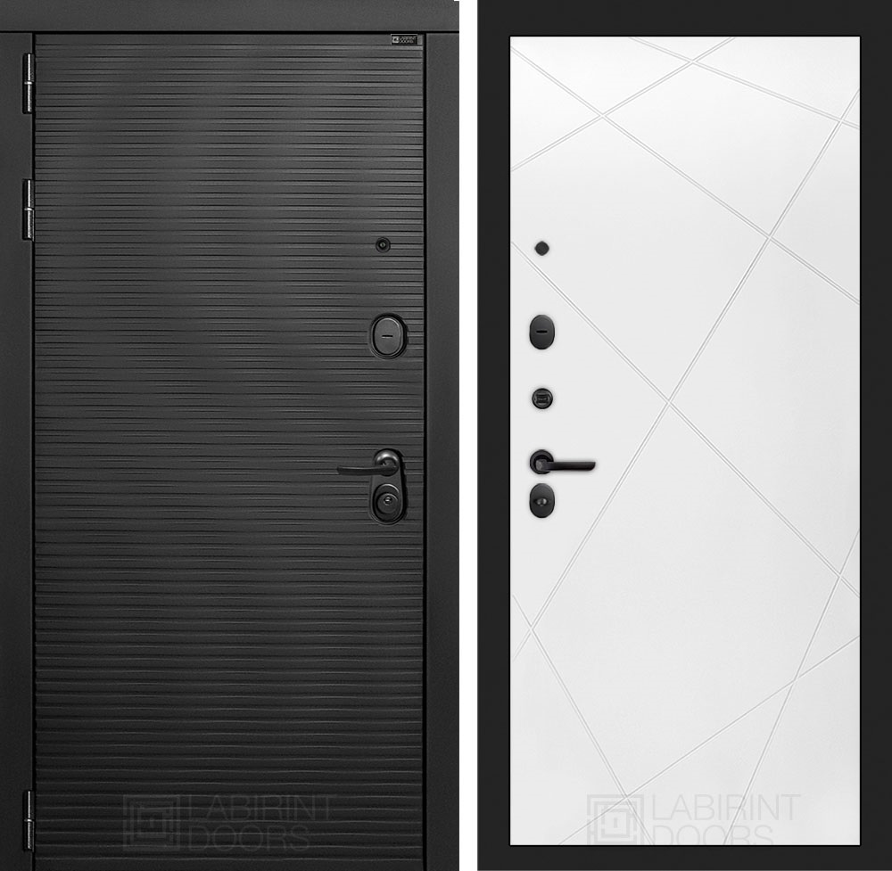91027198 Входная дверь Вулкано 205х88см левый белый софт STLM-0447232 LABIRINTDOORS