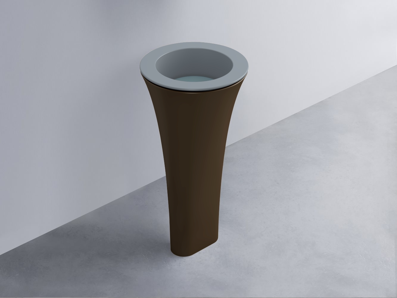 AMLA45-BR+AMPILT-PL+AMCOLT-CA Раковина Amedeo Tondo отдельностоящая cielo Enjoy + Amedeo Ceramica Cielo