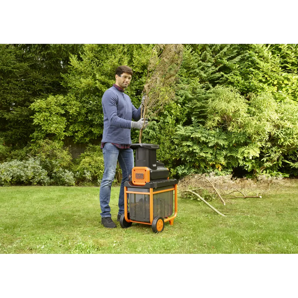 Измельчитель садовый электрический Black&Decker BEGAS5800-QS 2800 Вт BLACK + DECKER STLM-2060624 - Вид №5