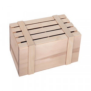 251413.5ШЯ2 Заготовка для декорирования Шкатулка под шары фанера 25 х 14 х 13.5 см на 2 ячейки Ладья