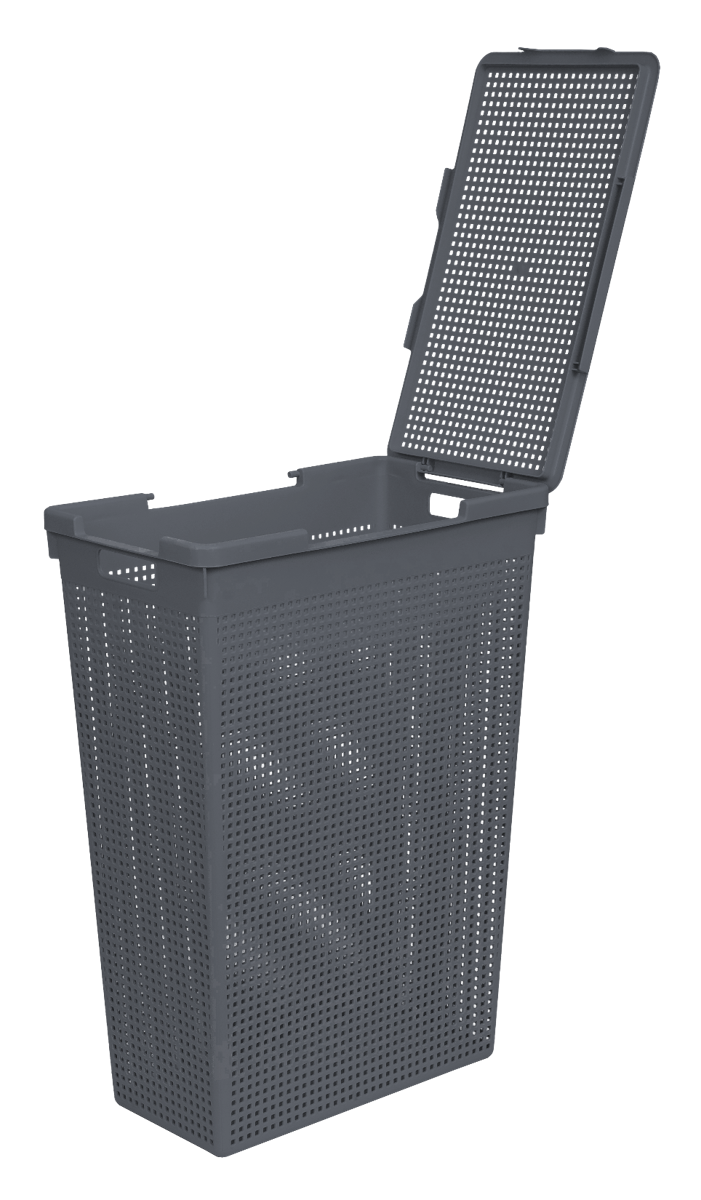 84498347 Корзина для белья цвет серый Лофт STLM-0050642 ВИОЛЕТ  - Вид №1