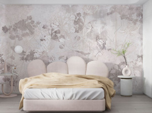 Детские панорамные обои с цветочными мотивами