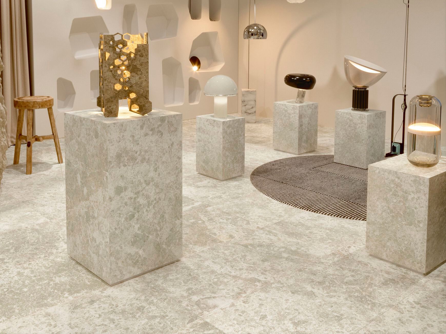 Пол / облицовка керамогранита с эффектом камня Fiandre Pulsar ARCH-00072911