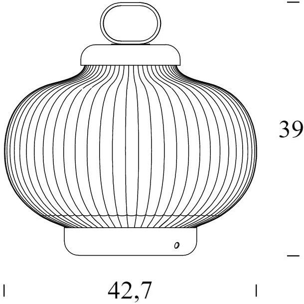 FontanaArte Настольная лампа из дутого стекла Kanji sun-id-1391041 - Вид №4
