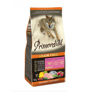 ПР0059517 Корм для щенков беззерновой курица, рыба сух. 12кг PRIMORDIAL