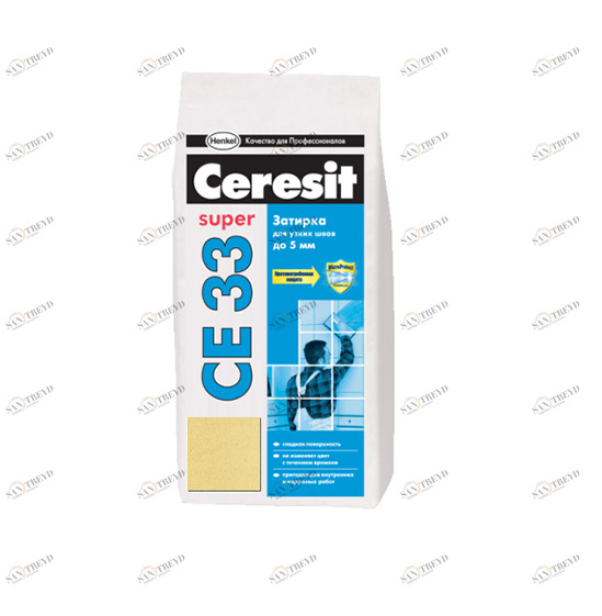 Затирка №43 Super CE 33 багама бежевая 2кг CERESIT48600 254451
