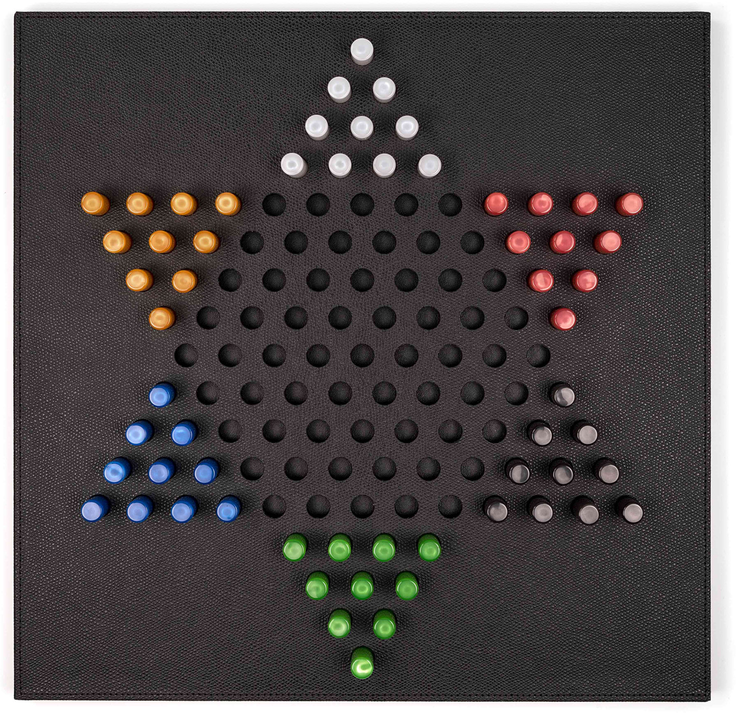 Китайские шашки - 39X39XH2,5 см / зернистая кожа_nocciola