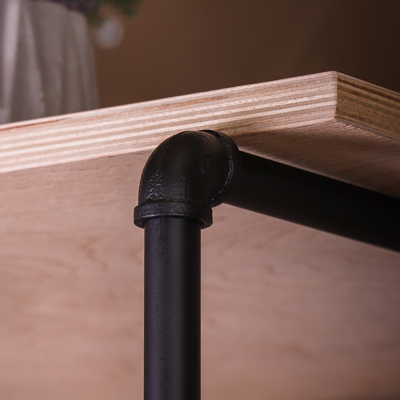 Соединитель Г-образный для труб , 35x35x28 мм, черный LJPS0627 Public Steel Россия  - Вид №3