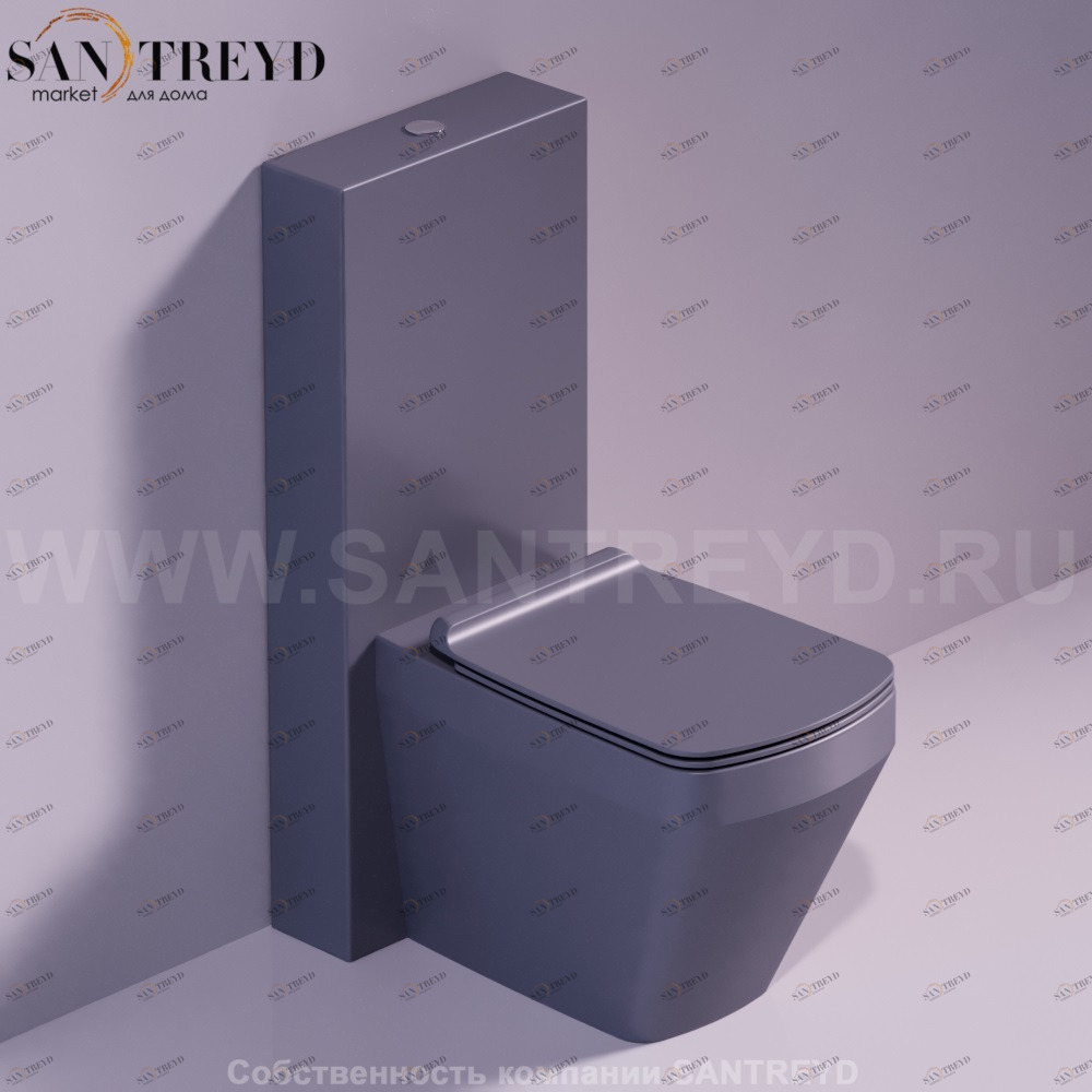 BB01ANTRACITEMATT Компакт унитаз с бачком Черный Simas Baden Baden Италия