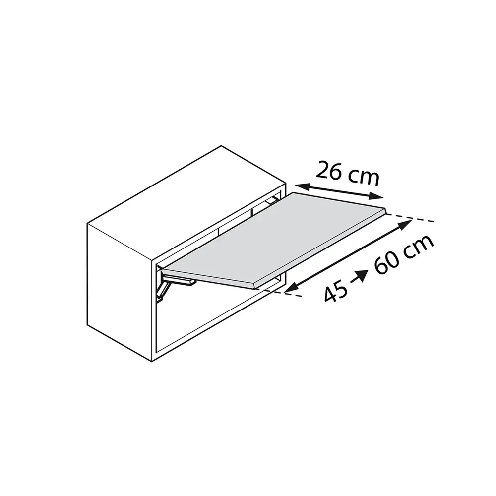 Подъёмно-откидной механизм FreeFlap mini-A KESSEBOHMER STLM-2057604 - Вид №3
