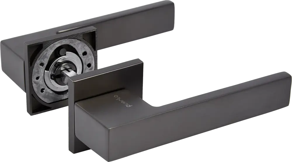 Дверные ручки Puerto Бискотти в матовом черном никеле 86523191