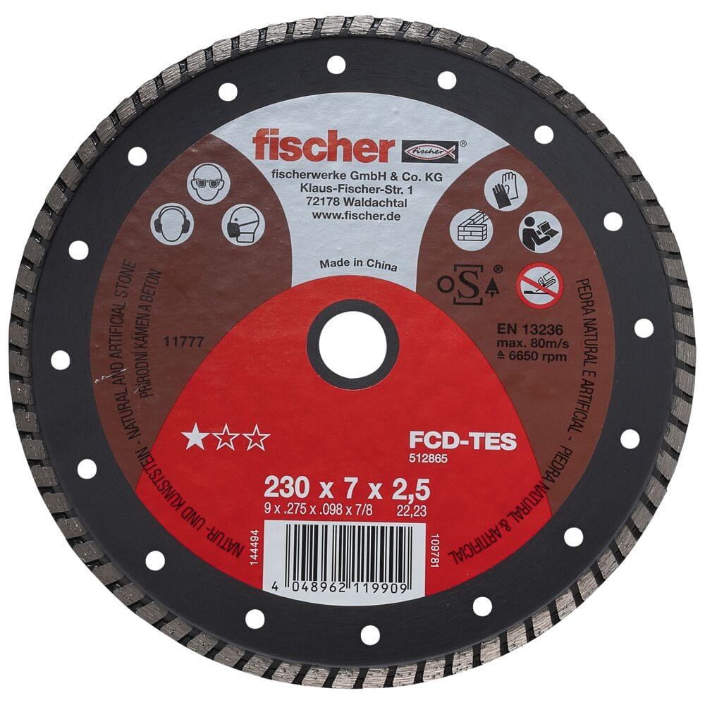 Алмазный отрезной диск FISCHER FCD-TES ARCH-00046211 - Вид №4