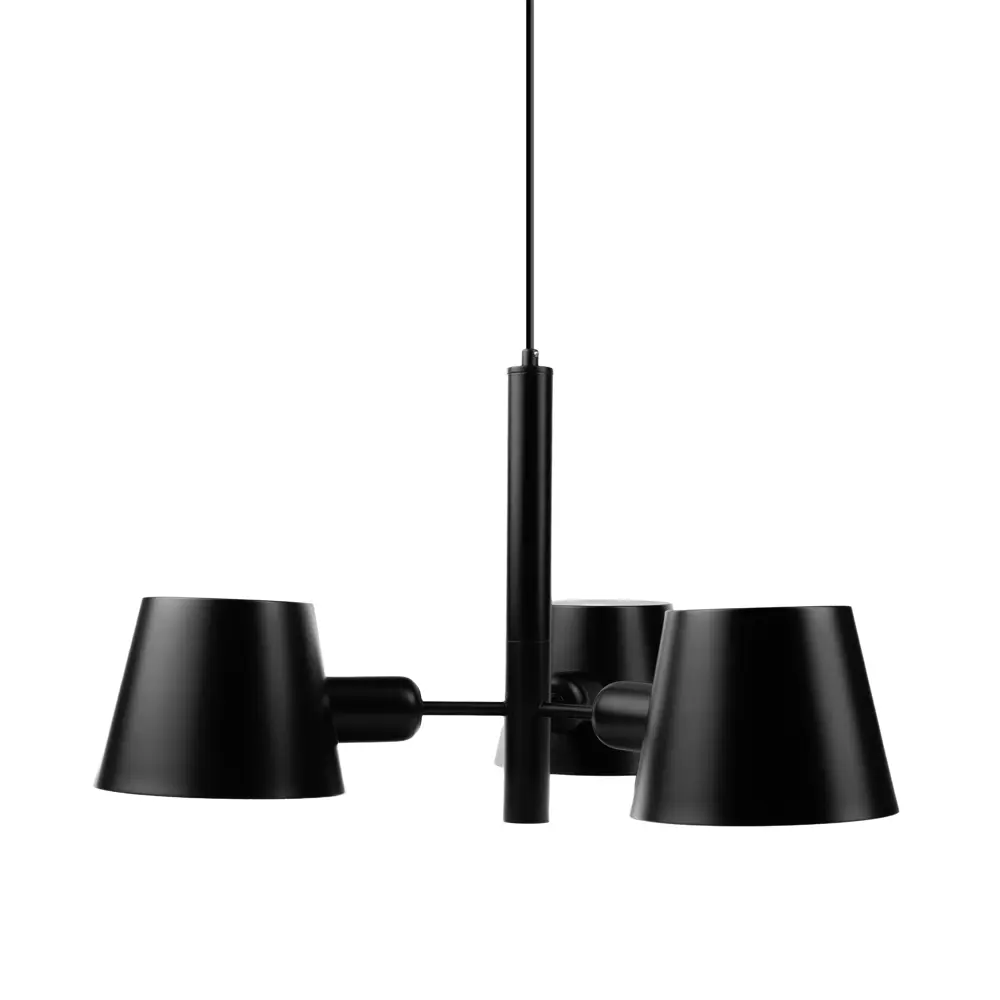 Светильник подвесной PL-576-3 C02 3 лампы 20 м² цвет черный 89443675 STLM-2008242 CAMELION  - Вид №1