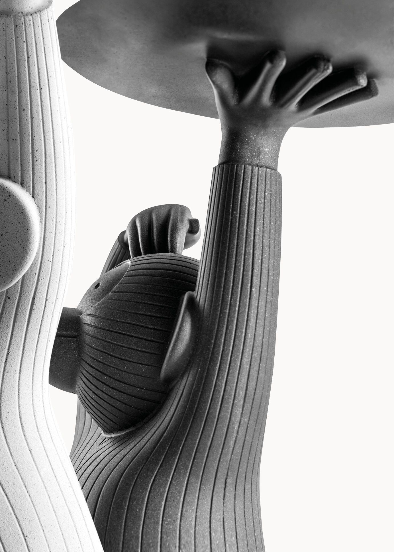 Бетонный круглый низкий журнальный столик BD Barcelona MONKEY ARCH-00134648 - Вид №29