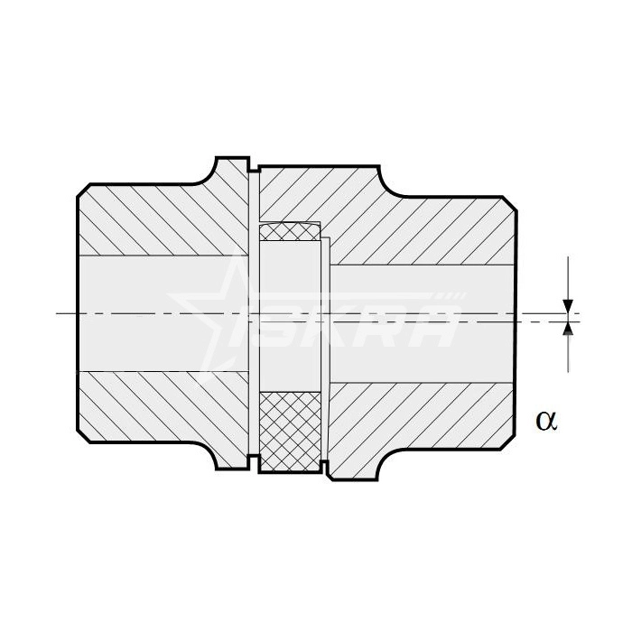 IS3760 Упругий элемент типа паук красный ER48060 ISKRA  - Вид №2