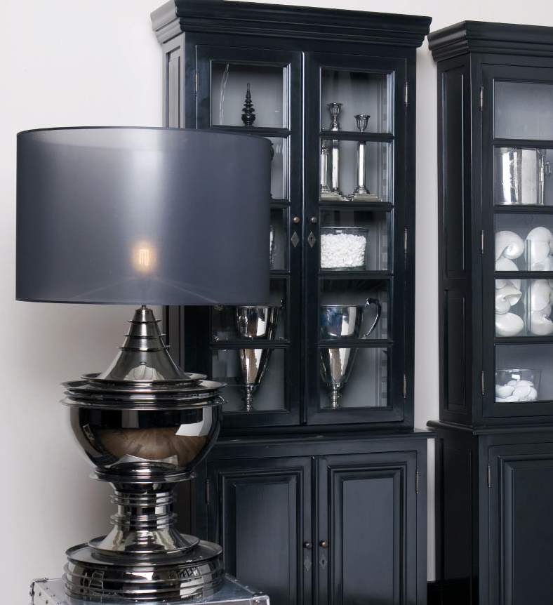 Настольная лампа Pagoda от Eichholtz Серебро 108466 EICHHOLTZ ВАЗА 061860 Серебро;черный  - Вид №3