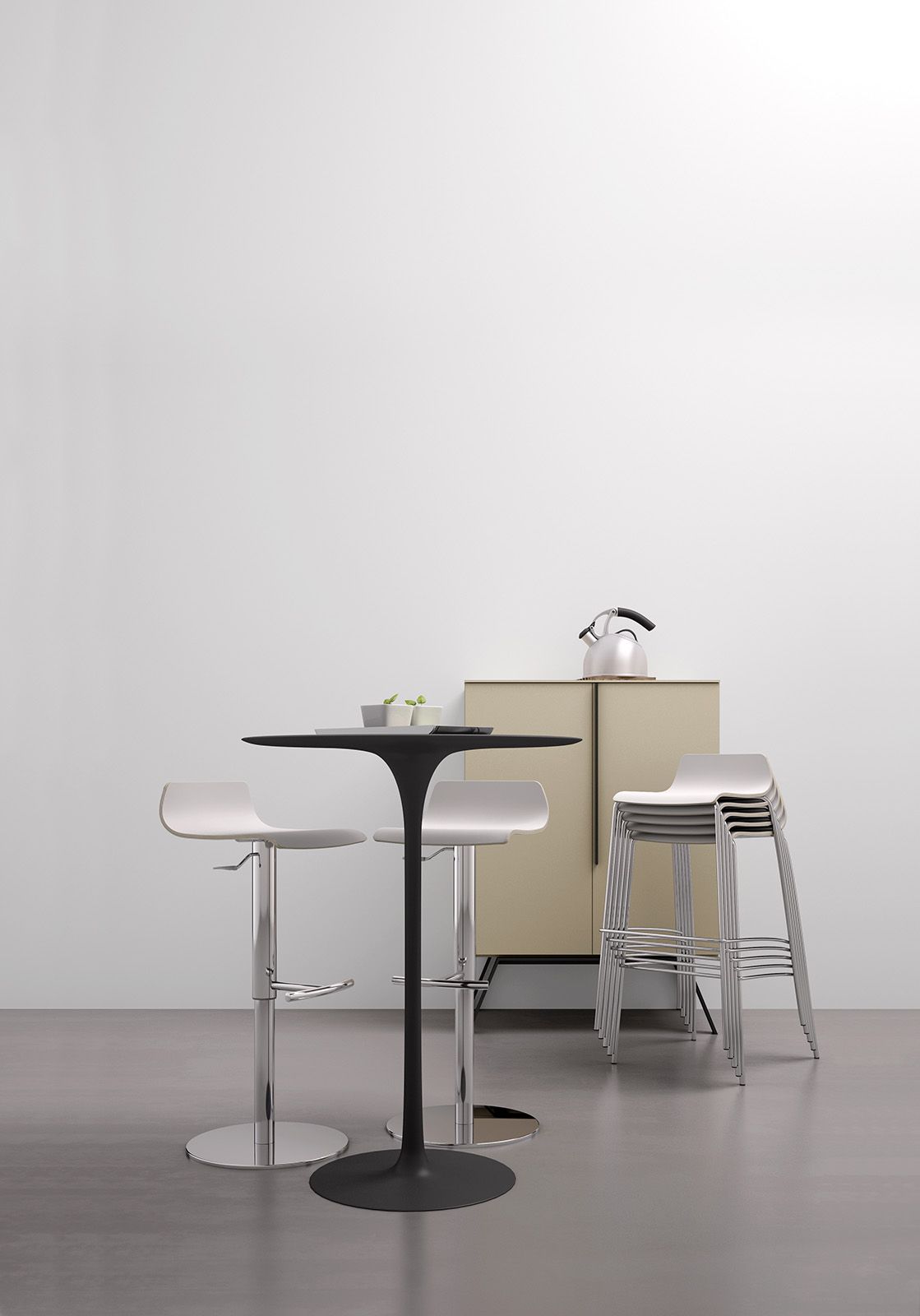 Высокий стул из многослойной и хромированной стали Leyform My Stool ARCH-00126154 - Вид №4