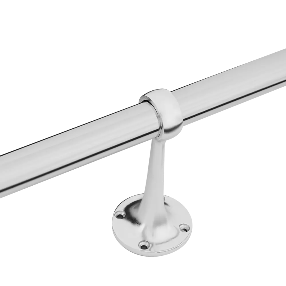 Крепление труб к стене проходное усиленное, цвет хром PALLADIUM STLM-2119716 - Вид №3