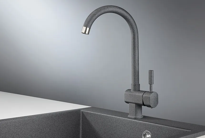 ST-31, ГРАФИТ, СМЕСИТЕЛЬ КУХОННЫЙ GRANULA Standart 31-ST-ST116