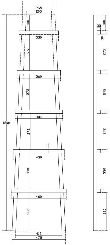 GALASSIA Держатель для полотенец из дуба Eden sun-id-1430243 - Вид №2