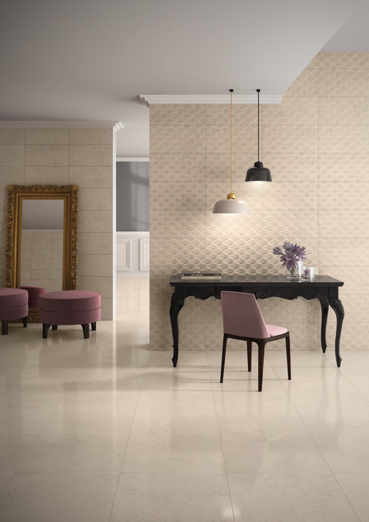 Пол из керамогранита с мраморным эффектом RECER Absolute ARCH-00043773 - Вид №1