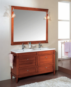 8040 Tifernoit Полированная композиция для ванной комнаты вишневого цвета Bagno