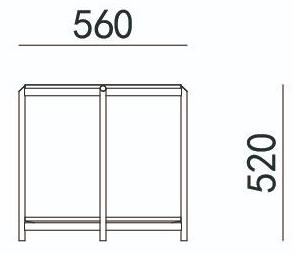 HC28 Cosmo Круглый журнальный столик с вещевым ящиком для гостиной Chess 41c030 - Вид №1