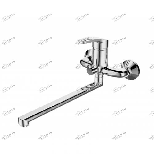 WW MX Арт. ISAR 553 Хром. Смеситель для ванны однорычажный. С поворотным длинным изливом WeltWasser WWMXАРТISAR553ХРОМСМЕСИТЕЛЬДЛЯВАННЫОДНОРЫЧАЖНЫЙСПОВОРОТНЫМДЛИННЫМИЗЛИВОМ
