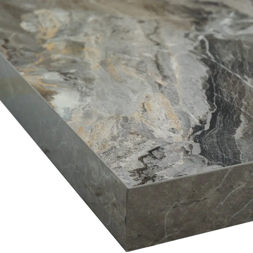Столешница Delinia Рашчер 120x3.9x80 см HPL/ДСП цвет серый 86339591 STLM-2125045 ДСП Прямой угол - Вид №2