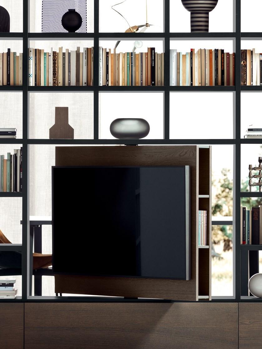 PIANCA Модульный книжный шкаф с подставкой под телевизор Spazioteca sun-id-1498055 - Вид №2