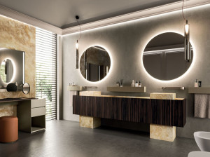 Double floor-standing vanity unit