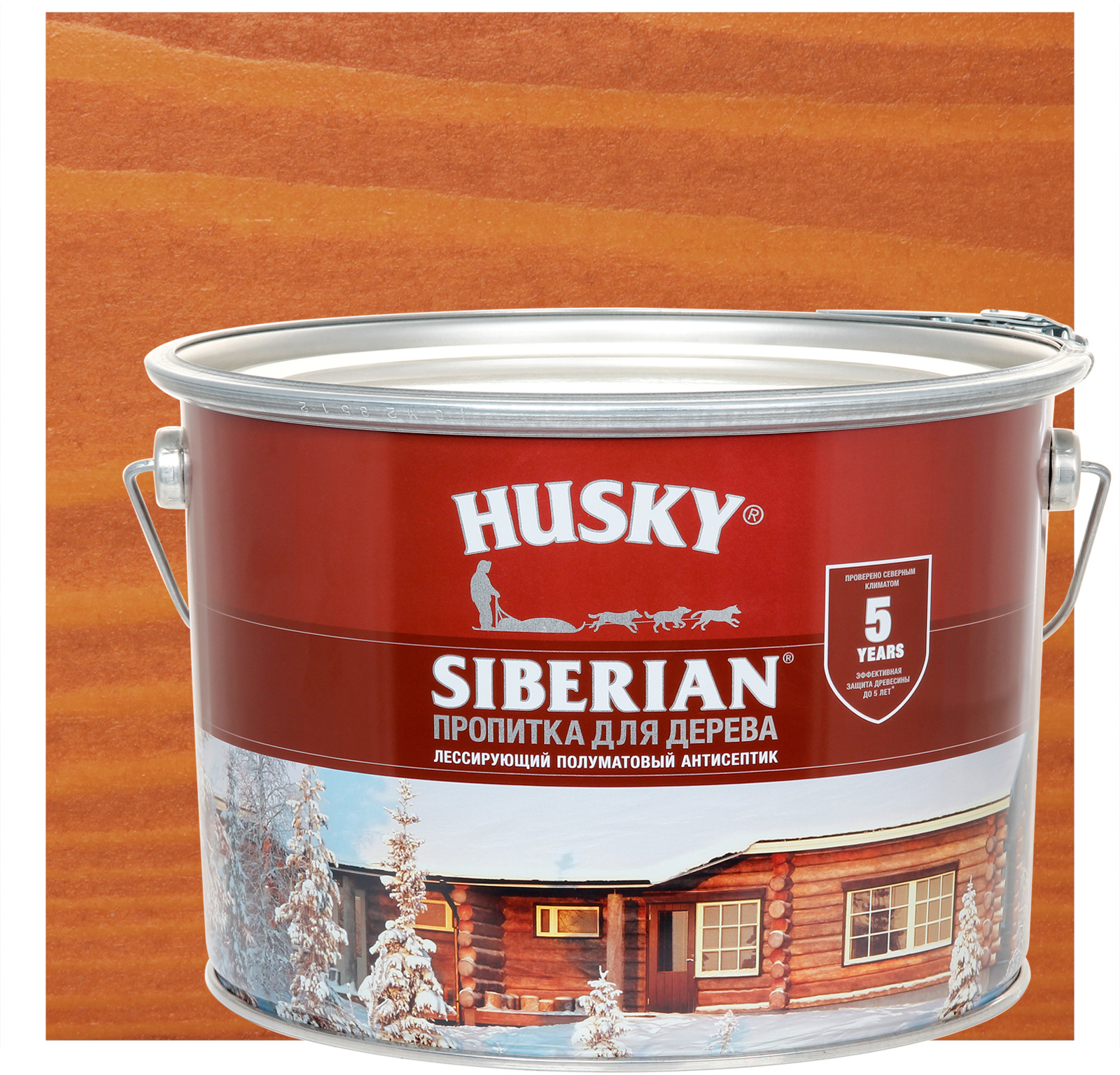 84392129 Пропитка для дерева Siberian полуматовая цвет осенний клен 9 л STLM-0049123 HUSKY