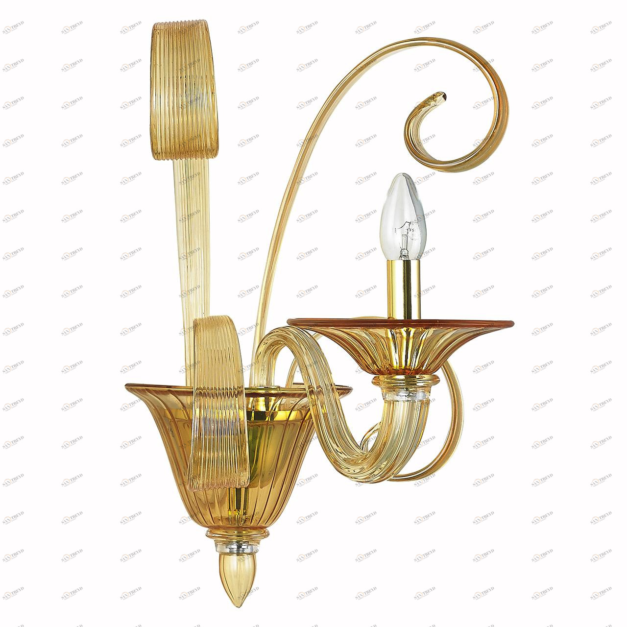 Бра Donolux Firenze W110218/1amber DONOLUX ФЛОРИСТИКА 078816 Желтый;прозрачный 