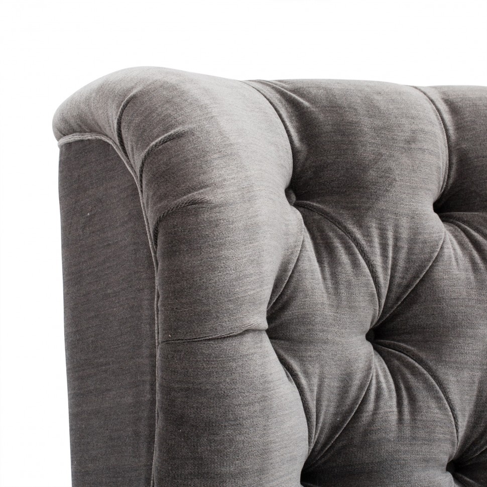 Кровать двуспальная 180х200 серая Amster ICON DESIGNE ДИЗАЙНЕРСКИЕ 177940 Серый  - Вид №3