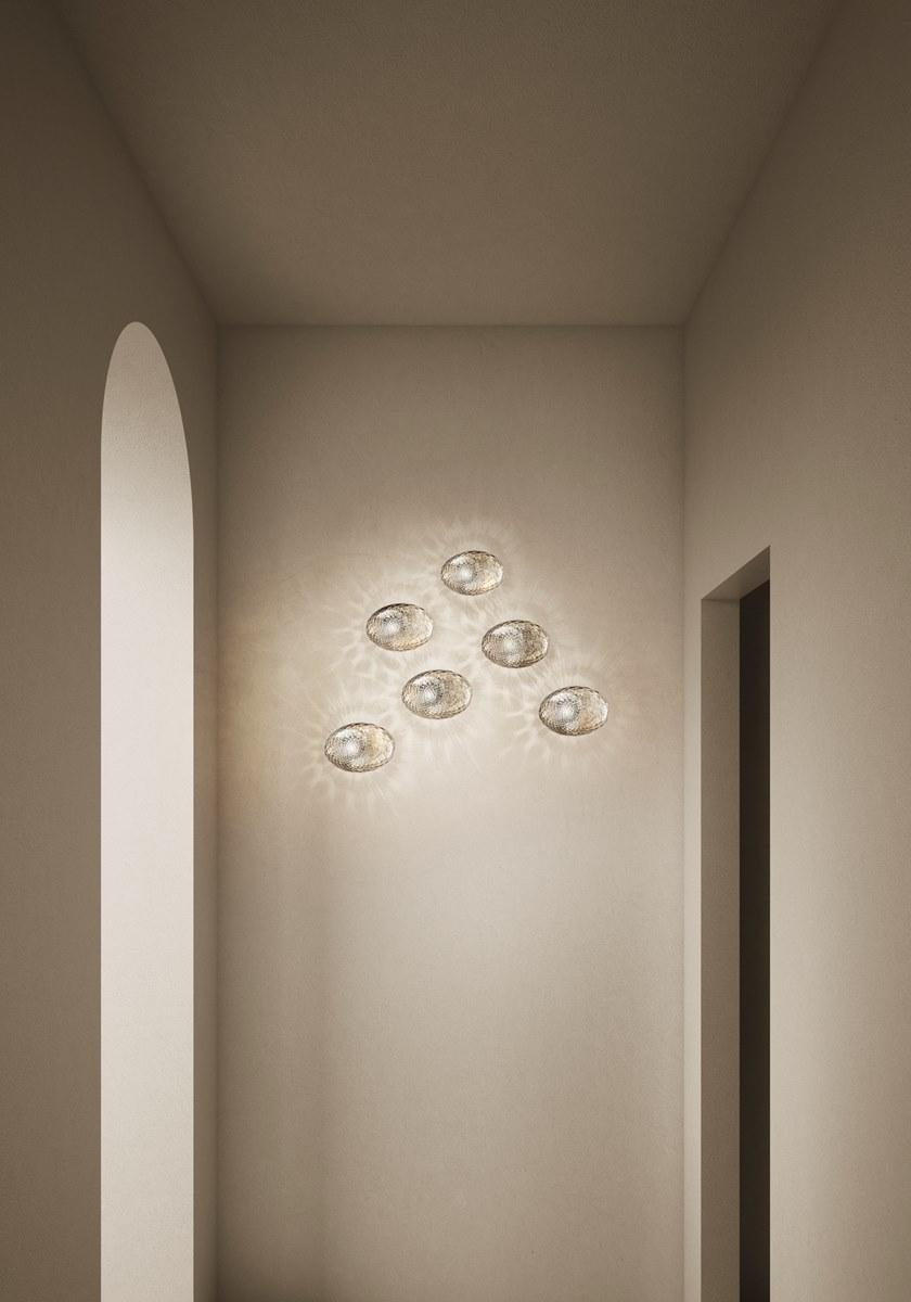 Sylcom Настенный светильник из стекла / потолочный светильник Bitta 0010/0011/0012 - Вид №1